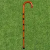 Bengala para Pessoas Idosas, Madeira de Rattan Premium, Bastão de Caminhada, Bengala, Bastão Único Sólido de Madeira Vintage em Peça Única, Base Antiderrapante, Rattan, Resistente