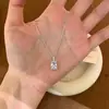 Colar Estrela Super Brilhante com Zircônia Completa Estilo Coreano para Mulheres, Corrente de Clavícula de Luxo Leve de Nicho de Alta Qualidade, Acessório de Corrente Elegante para Gola Choker