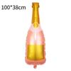 Botella de Champagne Forma de Copa de Vino Whiskey Película de Aluminio Globo Fiesta de Cócteles Fiesta de San Valentín Decoración Globo Bar Festival del Vino