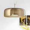 Lámpara de Araña de una Sola Cabeza para Restaurante Nórdico, Simple y Moderna, de Lujo Ligero, para Barra de Bar, Cafetería, Habitación Modelo, Mesita de Noche, Lámparas de Arte en Vidrio