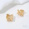 Retenção de Cor Forte Brincos Metálicos Irregulares Cor de Lava Banhados a Ouro 14K com Argolas Penduradas Acessórios para Brincos DIY Feitos à Mão Materiais