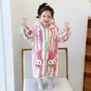 Bata de Baño Infantil Terciopelo Coral Bata de Noche Forro Polar Otoño e Invierno Niñas Niña Pequeña Pijama de Franela 2025 Nuevo Toalla de Baño