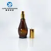 Yuanlai 10ml30ml50ml Botella de calabaza única marrón botella de vidrio marrón para aceite esencial dispensador sub-empaque tapa de cesta de flores