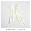 Cinta Pura Perlada Estilo Francés, Tela Ondulada de Satín Nieve para Manualidades y Lazos, Material Romántico para Envolver Ramos Florales, Suministros para Empaque de Bodas y Regalos