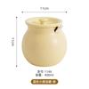 Lujo Ligero Cerámica para Verter Manteca Tarro de Almacenamiento de Condimentos de Cocina Tarro Multiusos para Condimentos con Cuchara Tarro Doméstico para Chile Al por Mayor