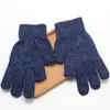 Guantes Cálidos Estilo Coreano para Invierno, Engrosados para Ciclismo, Separados por Dedos, a Prueba de Frío, Felpa de Cristal de Terciopelo para Pantalla Táctil, Lindos para Mujer Estilo Nuevo