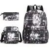 Harry potter harry potter Mochila con Estampado Mochila Escolar para Estudiante Bolso de Hombro Pequeño Estuche para Lápices Set de Tres Piezas