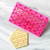 Formas de Bolo Formas Geométricas Molde de Quebra-Cabeça Escama de Peixe Coleção de Tiras para Embotir Molde de Corte para Impressão em Bolo Fondant Pasta de Açúcar