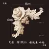 Aplicación de Talla en Madera Pieza de Flor de Esquina Tallada en Madera Maciza Flor de Madera Estilo Europeo Mueble Puerta de Gabinete Talla en Madera de Palo de Rosa Flor Decorativa