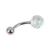 Anillo para Ombligo Estilo Europeo y Americano Resina Brillante Anti-Ópalo Clavo para Ombligo Piercing Corporal Joyería para Piercings Hebilla para Ombligo Venta al por Mayor