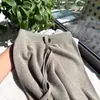 Guangzhou Treze Linhas Alta Qualidade ~ Calças de Lã Grossa de Malha de Perna Larga para Mulheres, Calças de Perna Reta com Cintura Elástica, Macias e com Caimento