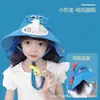 Ventilador Doble Recargable Kulomi Ventilador para Niños Sombrero Sombrilla de Verano Sombrero Protector Solar para Niños y Niñas Sombrero de Sol con Protección UV