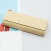 Óculos de couro Case Handmade Square Flip Óculos de sol Case Moda Atmosférica Proximidade Óculos Case com logotipo
