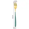 Cuchara y Tenedor de Acero Inoxidable 410 Estilo Coreano, Cuchara Mezcladora Espesa de Mango Largo, Cuchara para Café, Cuchara de Mesa para el Hogar, Se Puede Imprimir con Logo