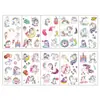 Pegatina de Tatuaje de Unicornio de Dibujos Animados Pony Soñador Patrón Colorido Niños Niñas Impermeable Larga Duración Pegatina Decorativa Personalizada