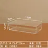 Caixa de Armazenamento Retangular de Plástico Transparente com Tampa, Display Acrílico para Cartão Modelo, Caixa de Embalagem para Presente para Aquarismo