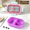 Lonchera Térmica de Acero Inoxidable 304, Sellada y Conserva la Frescura, Lonchera Bento Compartimentada para Comidas Ligeras, Portátil para Estudiantes, Lonchera Apta para Microondas