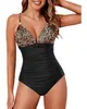Bikini de una pieza 2024 nuevo traje de baño de una pieza europeo y americano para mujer sexy multicolor Amazon comercio exterior traje de baño transfronterizo