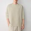 Camiseta Básica de Manga Larga para Hombre Momai ke Alta Inteligencia Color Sólido Patchwork Otoño 2026 Nueva 75976.