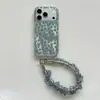 Estilo Coreano Fofo Estampa de Leopardo Coração Aplicável à Capinha de Celular iPhone 18promax Apple 17/16pro com Cordão