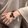 Nuevo Pulsera de Cascabeles con Cuentas Estilo Étnico Retro Chino Diseño de Nicho de Lujo Ligero Pulsera Versátil de Gama Alta