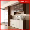 Fábrica de Muebles de Aluminio Completo Mueble Lateral de Aleación de Aluminio de Lujo Ligero Integrado con Puerta de Vidrio para Hogar y Restaurante Gabinete para Vino