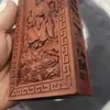 Suministros de Tokens Tao Corazón Rojo Madera de Azufaifo Viejo Figura de Sun Simiao Token