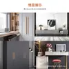 Manija moderna minimalista extendida de aleación de aluminio negro para puertas de gabinetes y armarios, herraje para puerta de cajón de gabinete con forma de letra hecho a mano