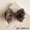 Pinza de Plátano Floral Beige Coreana Japonesa con Lazo para Mujer Versátil Cola de Caballo Alta Muestra Volumen del Cabello Parte Posterior de la Cabeza Recogido Pinza para el Cabello Pinza para el Cabello Accesorios para el Cabello