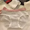 Felicidade Traz Sorte~ Calcinha Feminina Versátil 10A com Crotch Estendido de Algodão Puro Antibacteriano, Costurada Delicadamente