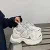 Zapatillas de malla para mujer estilo dad, nuevo modelo verano 2026, transpirables, retro, de suela gruesa, que aumentan la altura, de nicho, versátiles, deportivas casuales