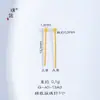 Puzuo Color Fuerte que Conserva 24K Oro Brillante Accesorios DIY Aguja para Perlas Aguja de Cabeza Redonda Bola Aguja Conectora de Colgante Material para Pulseras de Perlas