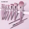 Set de Pinceles de Maquillaje Transfronterizo Cangzhou Violet: Brocha para Polvo Suelto, Brocha para Base de Maquillaje, Brocha para Sombras de Ojos, Brocha para Cejas, Cepillo para Pestañas - un Set Completo de Herramientas de Belleza