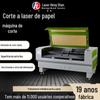 Papel ondulado Cat Scratch Board Máquina de corte a laser Honeycomb Máquina de corte de papelão Vestuário Sole Pattern Máquina de corte a laser
