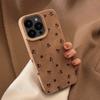 Funda para Teléfono Apple iPhone 16 18 Pro Max Suede Patrón Floral Francés Simple 17 Retro 13