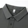 Camisas Polo Transfronteiriças com Impressão de Logotipo Personalizado para Uniformes Corporativos de Trabalho, Deslocamento para o Trabalho, Manga Curta com Gola Polo
