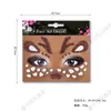 Pegatinas de Maquillaje Bronceadas con Estampado de Leopardo para Halloween de Gama Alta en Amazon Pegatinas de Tatuaje Simulado Pegatinas Faciales Temporales Festivas
