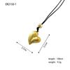 Europeu e americano nova moda luz luxo nicho retro abstrato oco pingente ajustável colar antigo ouro prata antigo suéter corrente