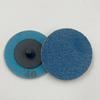 Liquidación 2 pulgadas 50 torque azul arena con disco de lija de arena de terciopelo giro lija de bloqueo giro disco de lija Poly hoja de esmerilado de torque hoja de pulido