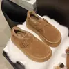 Mocasines de suela gruesa para mujer, botas de nieve forradas de felpa para otoño e invierno, zapatos de algodón, zapatos Birkenstock sin cordones de nuevo estilo 2026