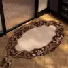 Tapete de Chão Macio de Lama Diatomácea Absorvente de Água para Banheiro Retro Tapete Antiderrapante para Banheiro Entrada do Vaso Sanitário Tapete de Porta de Secagem Rápida Tapete Doméstico