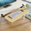 Bandeja para teclado para escritorio de computadora, bandeja extensible para teclado y mouse, tablero de extensión de escritorio, escritorio para juegos con longitud extendida