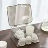 Caja de Almacenamiento para Juego de Té, Soporte Transparente a Prueba de Polvo para Copas de Vino, Gabinete para Tazas de Té Kung Fu, Organizador de Tazas y Tetera, Estante Apilable para Almacenamiento de Tazas