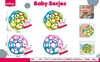 Juguete de Pelota para Agarrar con la Mano para Bebés y Niños Pequeños Transfronterizo, Sonajero Calmante para Bebés, Mordedor, Juguete Educativo de Entrenamiento de Agarre para Educación Temprana
