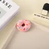 Broche de Pelúcia de Donut de Chá de Leite Desenho Animado Boneca Chaveiro Squeaky Pingente Porta-Moedas Grampo de Cabelo Prendedor de Cabelo Acessórios