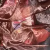 Tecido com Laço, Gaze Fluida Brilhante, Cortinas de Gaze, Tecido de Cetim para Casamento, Malha Decorativa
