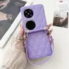 Capa de Celular Ins Estilo Pequeno Fragrante Couro Eixo Médio para Huawei pocket2 pockets Tela Dobrável