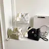 Bolsa Casual Vintage Nueva de Verano, Bolso Cubo Texturizado, Bolso Cruzado Estilo Coreano, Bolso de Hombro de Bloques de Color de Moda