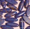 10x 27mm oval olho de cavalo ouro cobre cor ouro seda azul Dunhuang anel incrustado remendo DIY jóias com contas