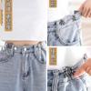 Oso hebilla de cintura ajustable jeans cintura artefacto jeans ajustados pantalones hebilla fija ajuste hebilla elástica